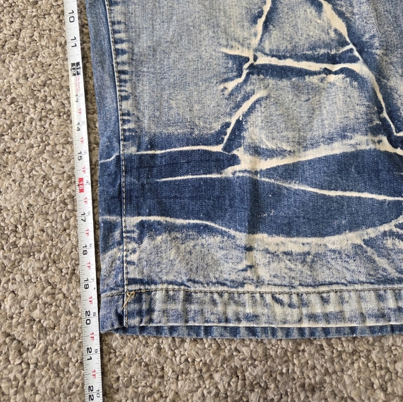 Y2K Hip Hop Baggy‎ Denim Shorts Jorts Brock Jeans 34 Skater - Picture 7 of 15